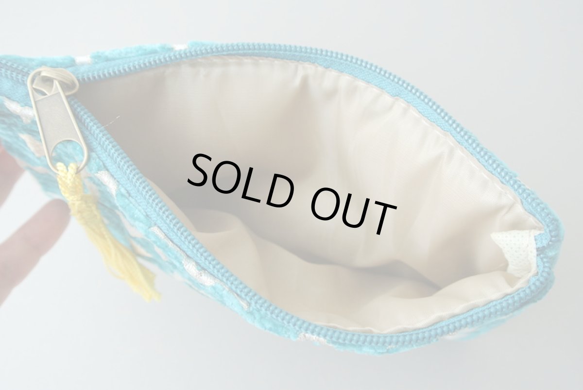 画像5: モロッコ布ポーチ｜Mサイズ 【メール便可】　 (5)