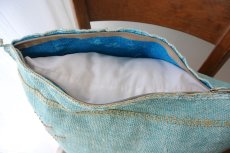 画像5: サブラ （カクタスシルク）クッションカバー・水色【メール便可】 (5)