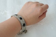 画像5: ベルベルのバングル（ブラック）【メール便可】　モロッコアクセサリー (5)