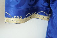 画像6: モロッコ民族衣装（メンズサイズ / ブルー）カフタン ジュラバ サハラ ベルベル (6)