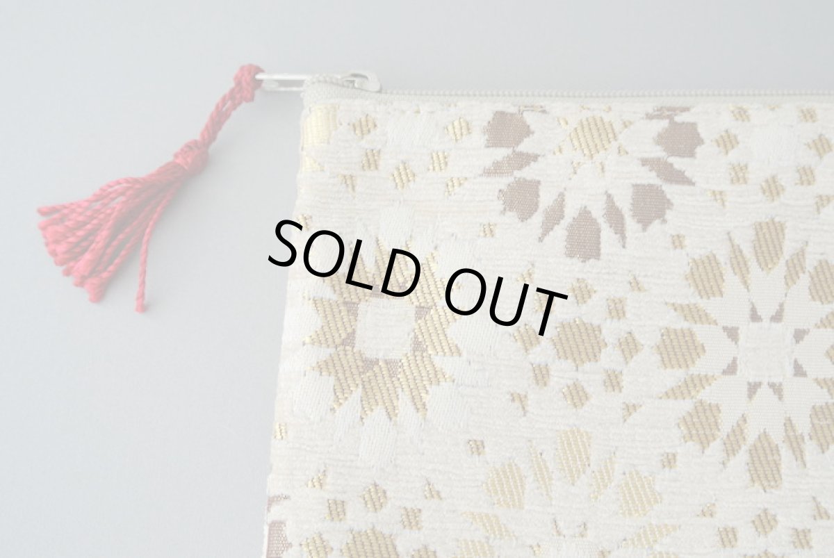 画像3: モロッコ布ポーチ｜Lサイズ 【メール便可】　 (3)