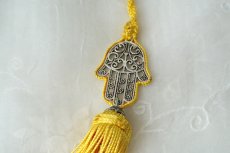 画像3: タッセルチャーム｜ファティマの手（サラサラ）【メール便選択可】 キーホルダー　魔除け　お守り (3)