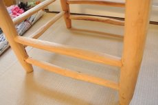 画像5: オレンジの木の椅子｜特大サイズ・背もたれあり（ナチュラル）※店舗でのみ販売 (5)
