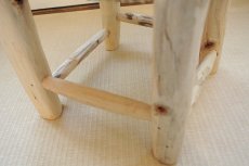 画像5: オレンジの木の椅子｜SSサイズ（ナチュラル） 花台 (5)