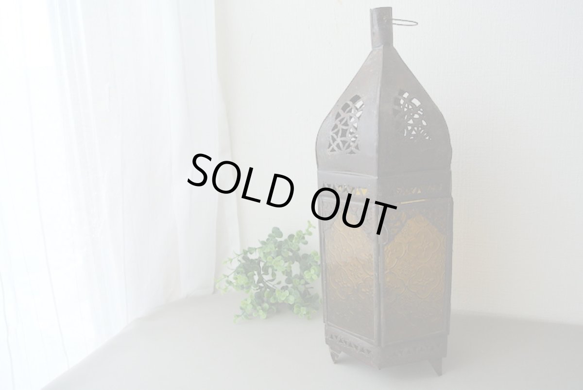 画像2: モロッコキャンドルランタン｜大きいサイズ・イエロー (2)