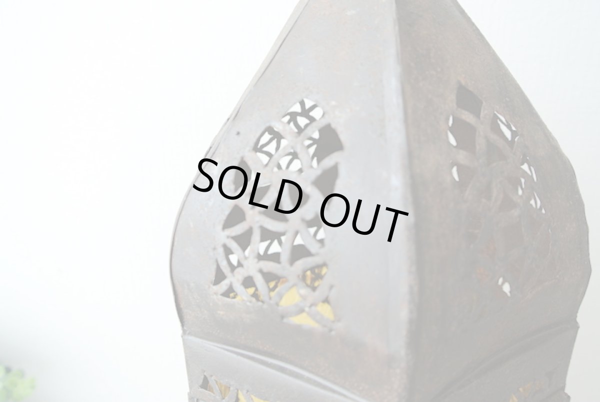 画像3: モロッコキャンドルランタン｜大きいサイズ・イエロー (3)