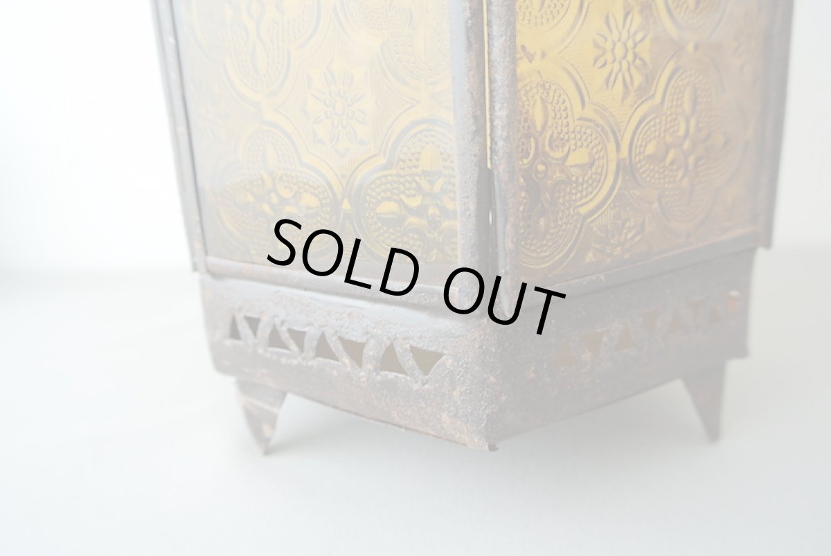 画像6: モロッコキャンドルランタン｜大きいサイズ・イエロー (6)