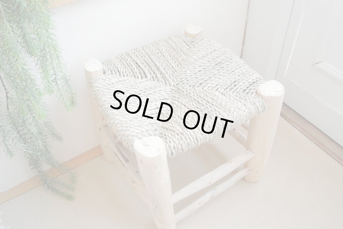 画像2: オレンジの木の椅子｜Mサイズ（ナチュラル） スツール (2)