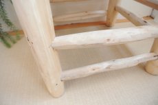 画像4: オレンジの木の椅子｜Mサイズ（ナチュラル） スツール (4)