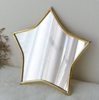 モロッコウォールミラー｜スクエア・菱形（真鍮製）