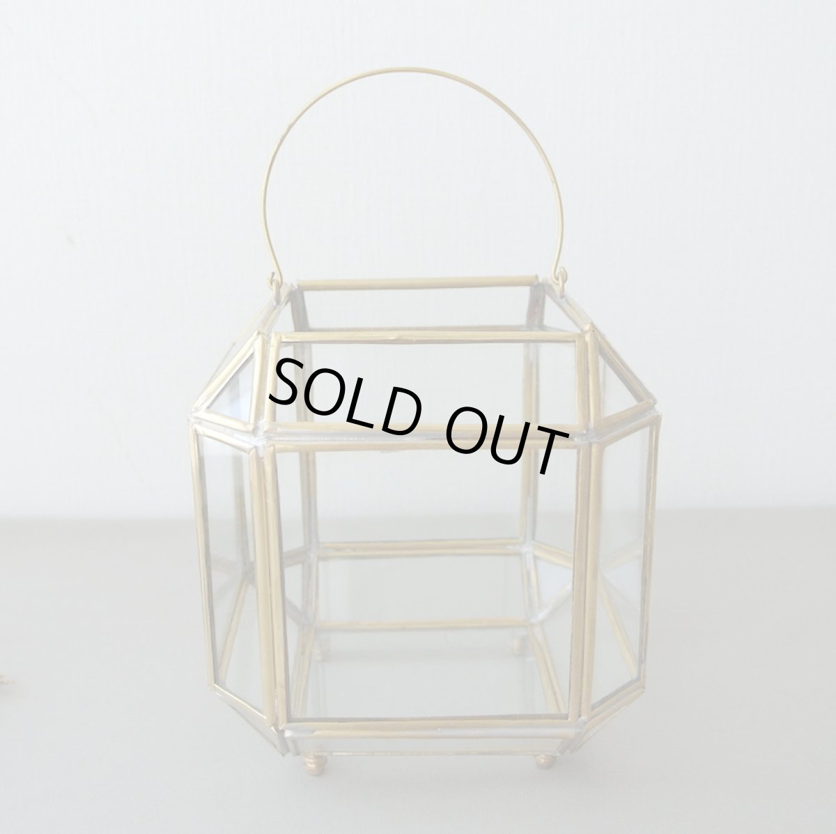 画像1: モロッコキャンドルランタン｜シンプル・中サイズ（真鍮製） (1)