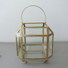 画像1: モロッコキャンドルランタン｜シンプル・中サイズ（真鍮製） (1)