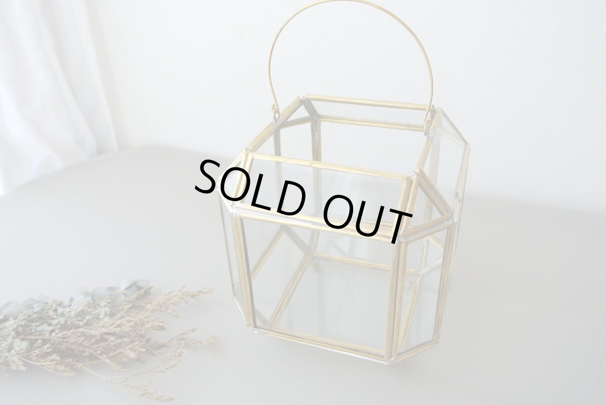 画像2: モロッコキャンドルランタン｜シンプル・中サイズ（真鍮製） (2)