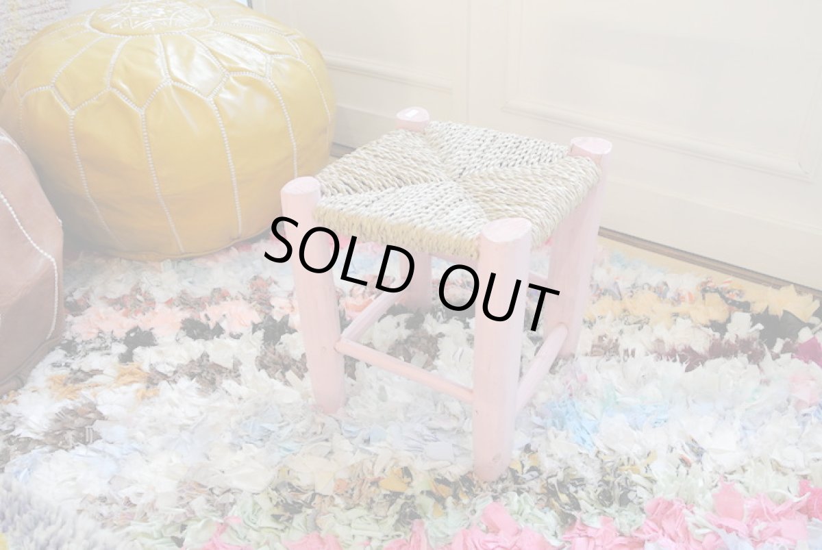 画像2: オレンジの木の椅子｜Sサイズ（ピンク）スツール (2)