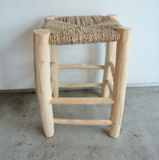 画像1: オレンジの木の椅子｜Lサイズ（ナチュラル） スツール (1)