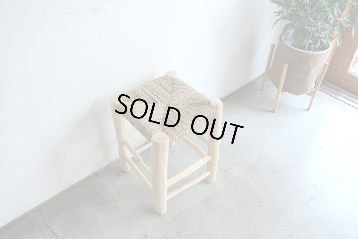 画像2: オレンジの木の椅子｜Lサイズ（ナチュラル） スツール (2)