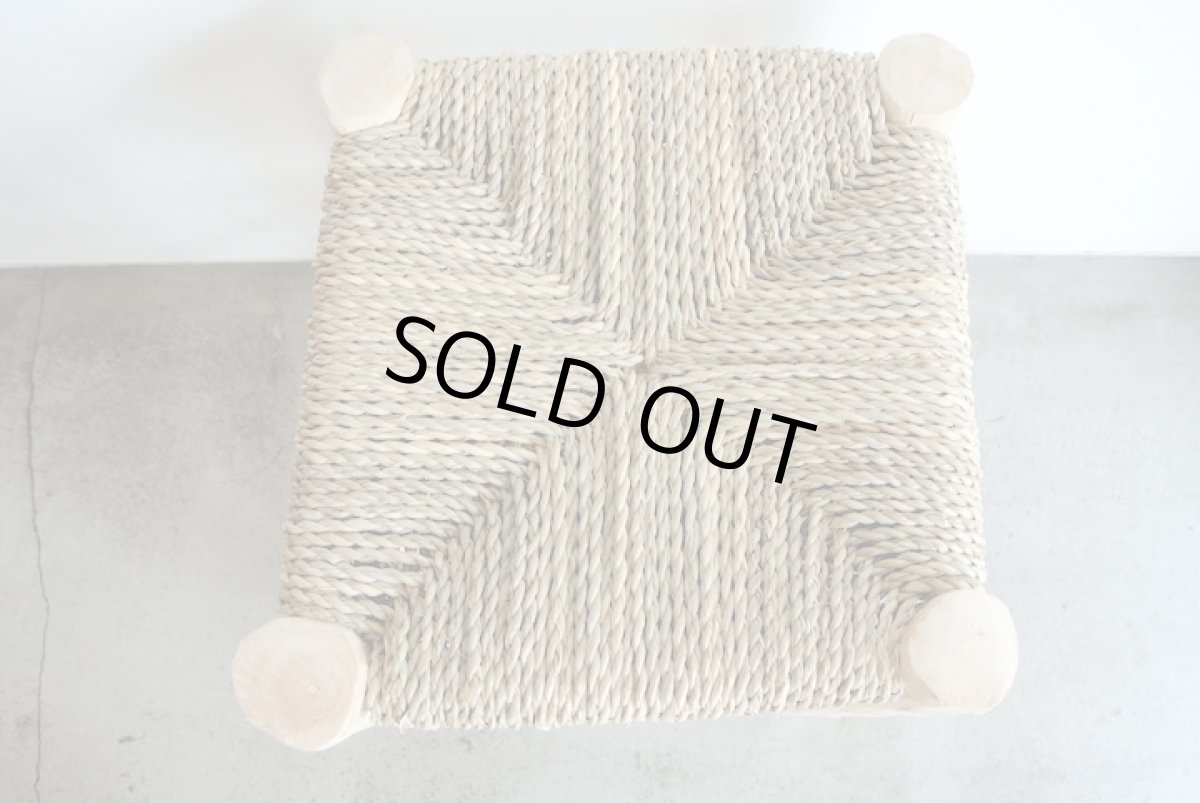 画像3: オレンジの木の椅子｜Lサイズ（ナチュラル） スツール (3)