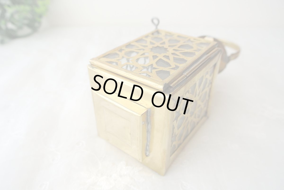 画像8: モロッコキャンドルランタン|ゼリージュ・ゴールド(真鍮製) (8)