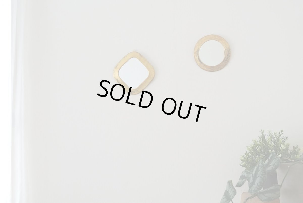 画像2: モロッコウォールミラー｜丸（真鍮製） (2)