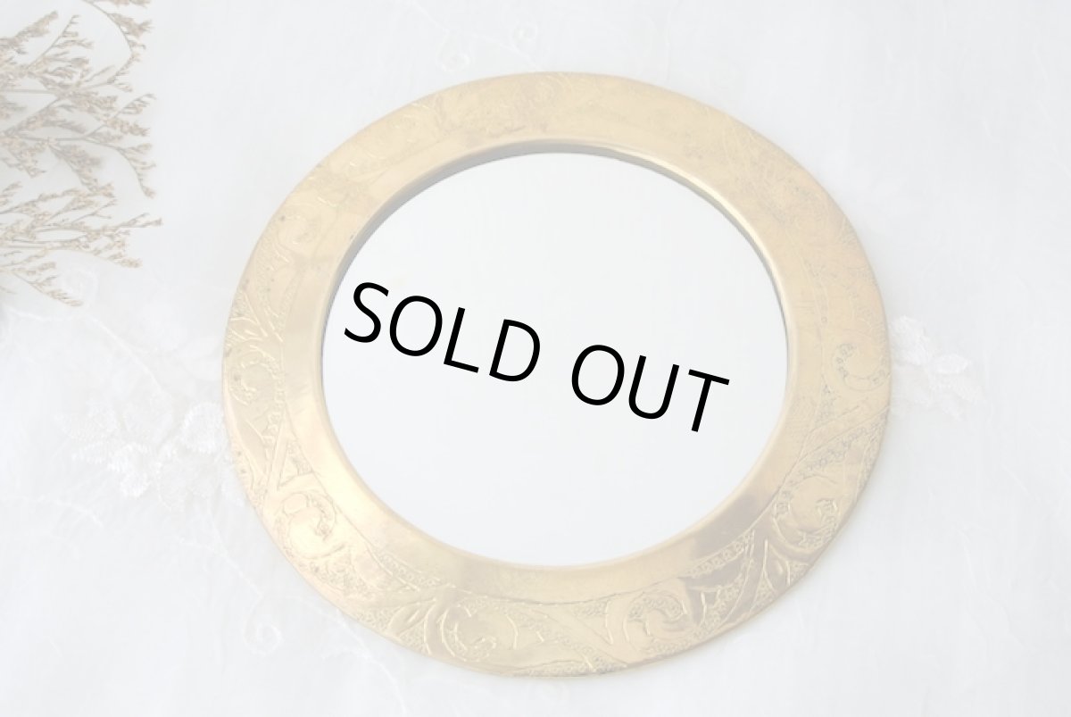 画像3: モロッコウォールミラー｜丸（真鍮製） (3)