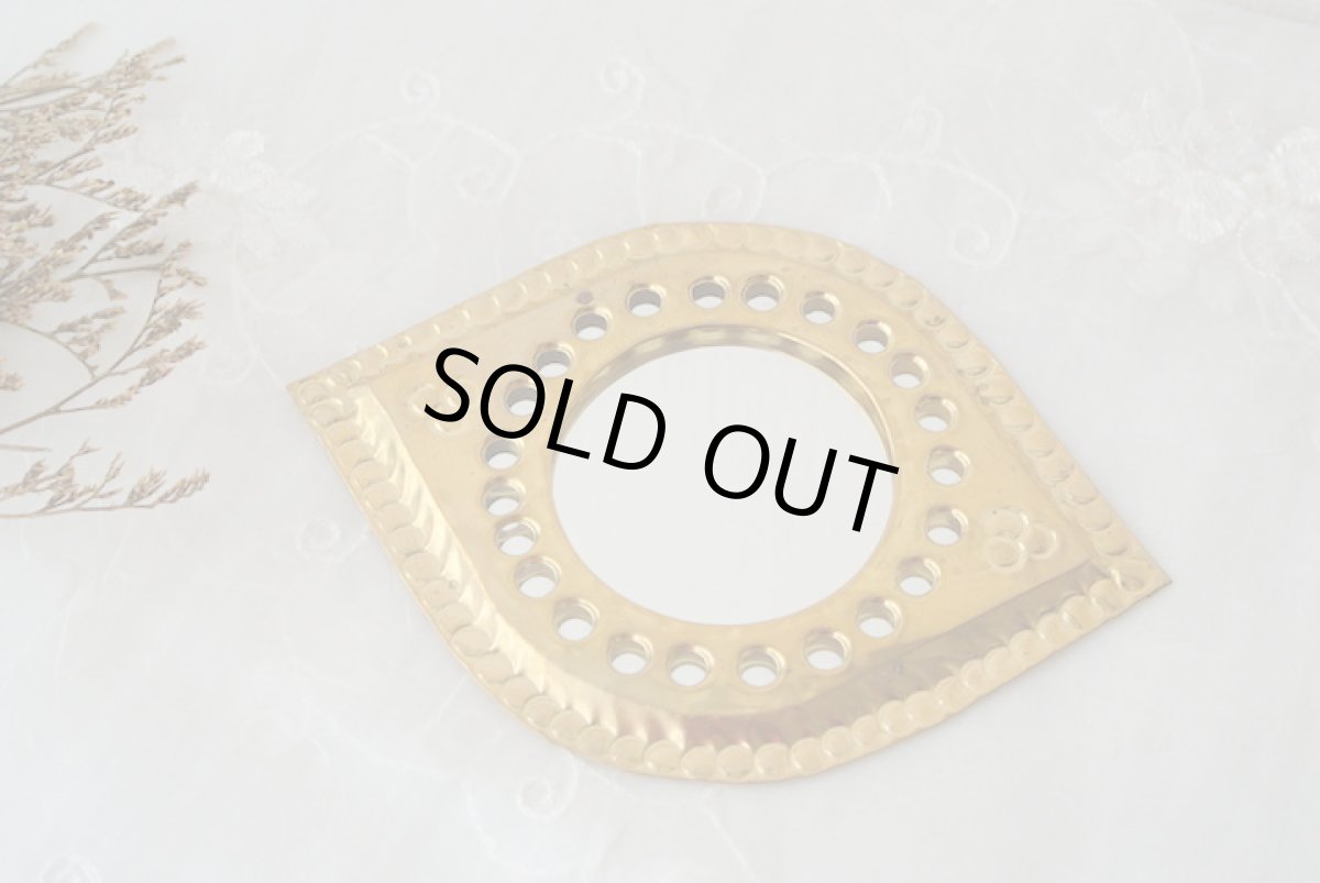 画像2: モロッコミニミラー｜目（真鍮製） (2)