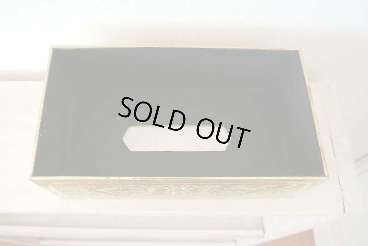 画像7: メタルティッシュケース｜彫り模様（ 色：ゴールド） (7)