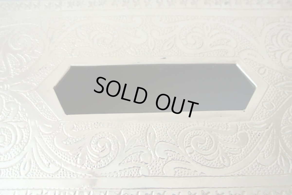 画像4: メタルティッシュケース｜彫り模様（ 色：シルバー） (4)