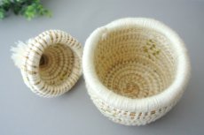 画像5: モロッコ蓋つきかご小物入れ・L　ベルベルバスケット　モロッコインテリア  (5)