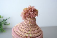 画像6: モロッコ蓋つきかご小物入れ・L　ベルベルバスケット　モロッコインテリア  (6)