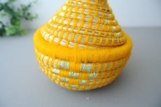画像7: モロッコ蓋つきかご小物入れ・M　ベルベルバスケット　モロッコインテリア  (7)