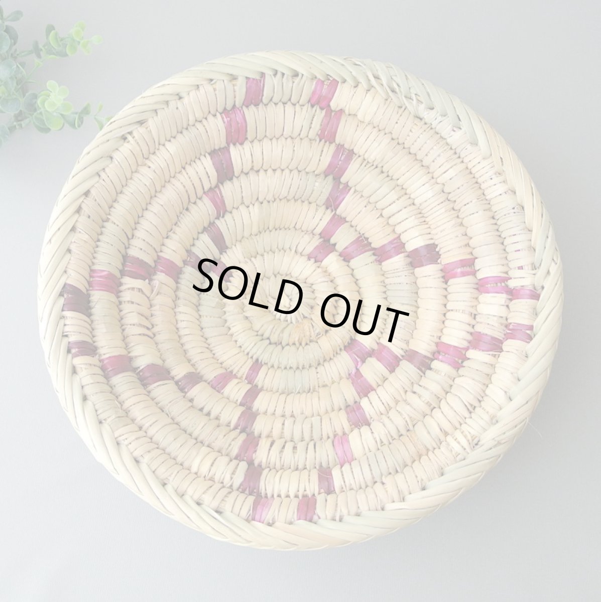 画像1: モロッコかご皿｜丸・柄 Mサイズ　小物入れ　フルーツかご (1)