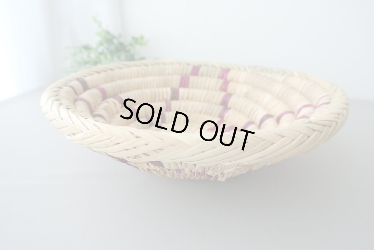 画像2: モロッコかご皿｜丸・柄 Mサイズ　小物入れ　フルーツかご (2)