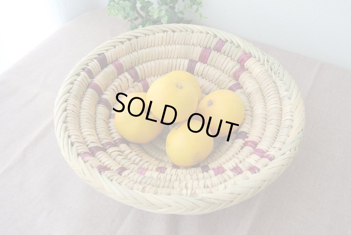 画像6: モロッコかご皿｜丸・柄 Mサイズ　小物入れ　フルーツかご (6)