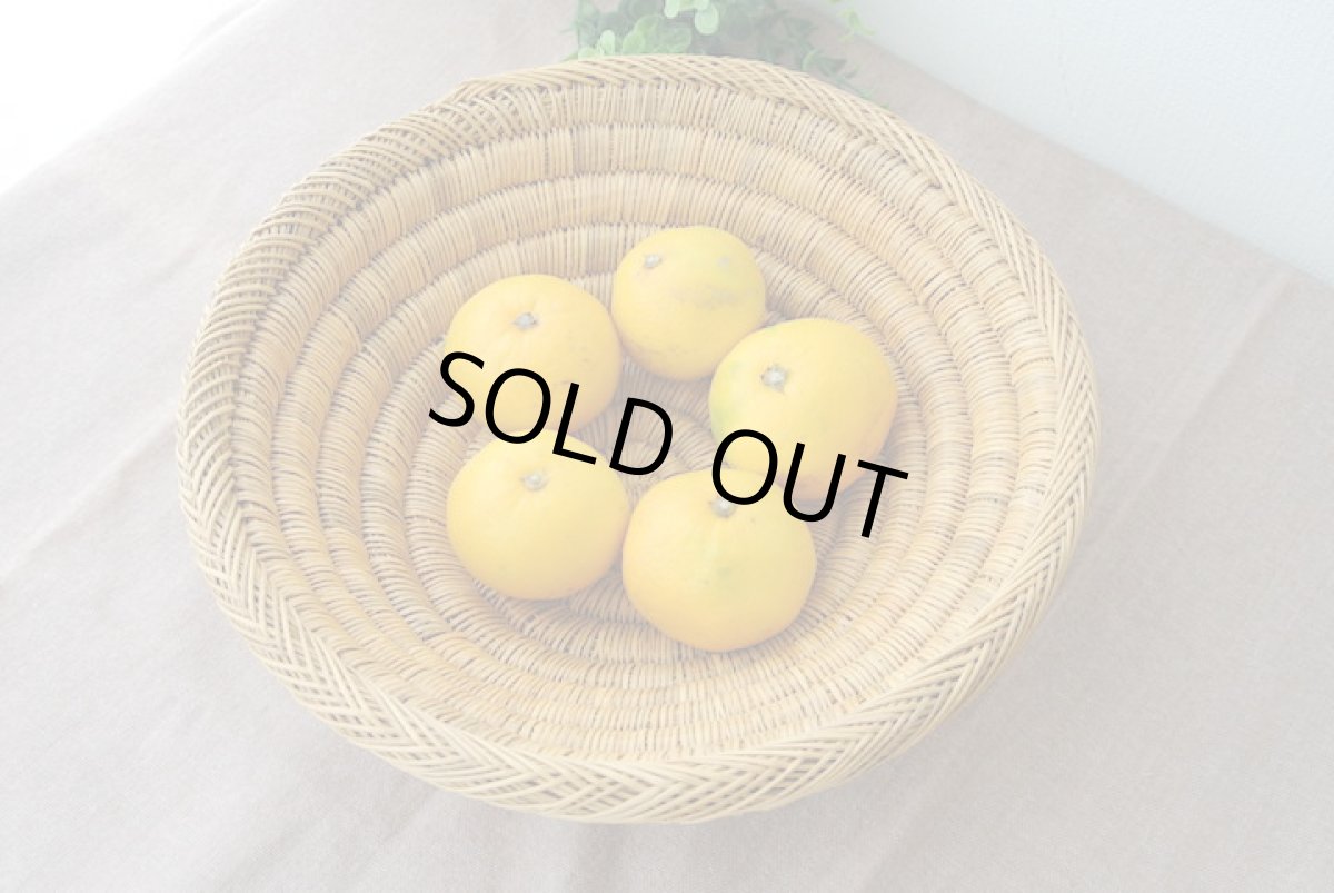 画像6: モロッコかご皿｜丸・無地 Mサイズ　小物入れ　フルーツかご (6)