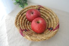 画像2: モロッコかご皿｜丸・柄 Mサイズ　小物入れ　フルーツかご (2)