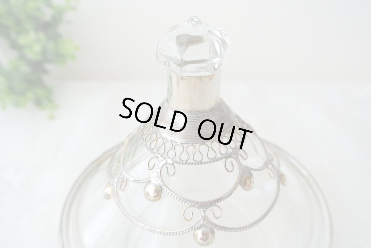 画像4: ガラスのタジン小物入れ|メタル装飾付きA (4)