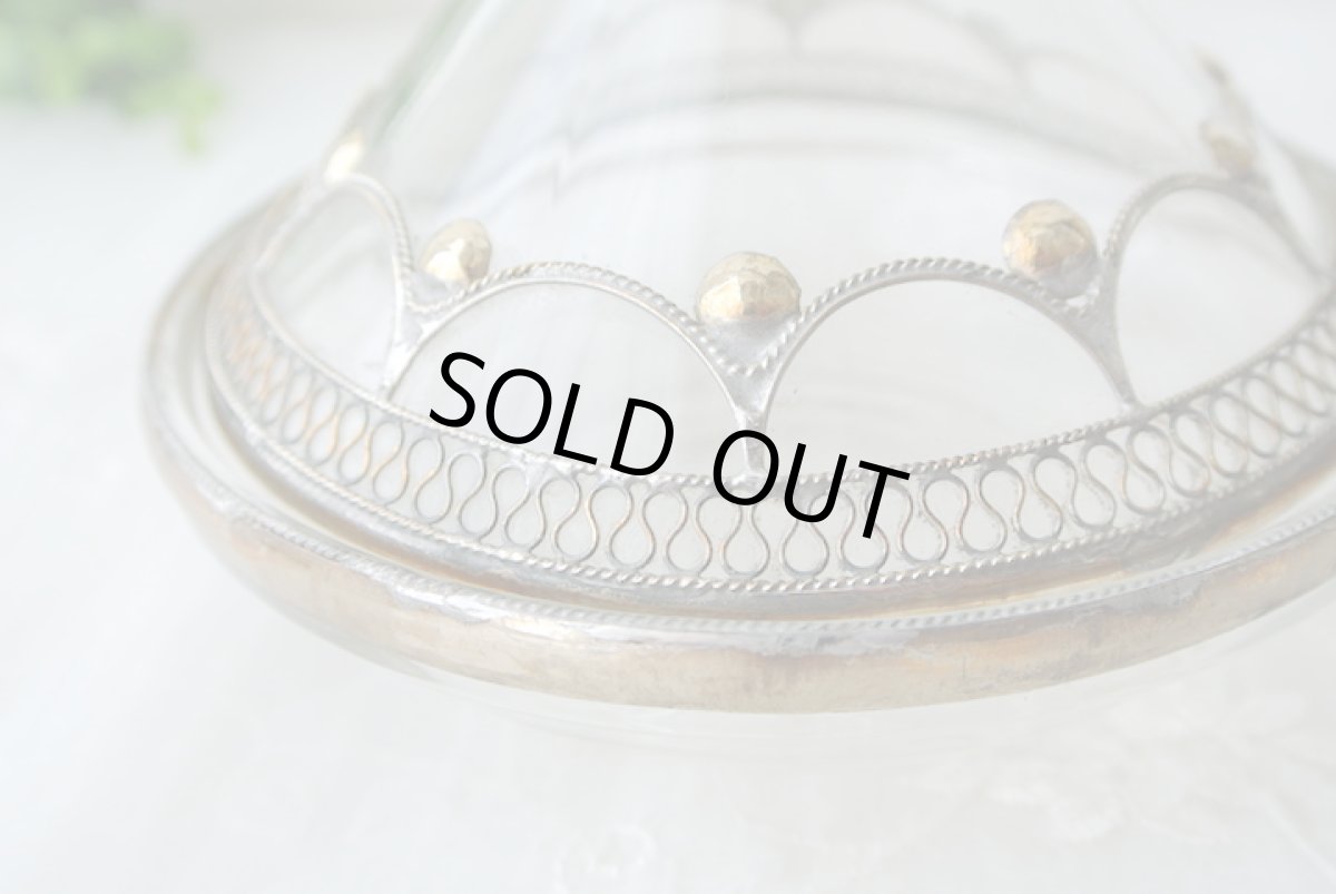 画像5: ガラスのタジン小物入れ｜メタル装飾付きB  (5)