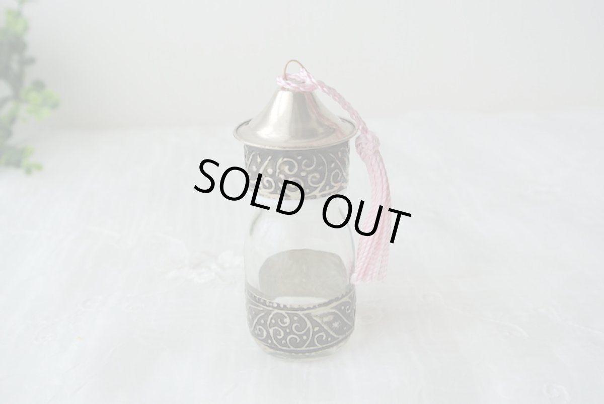 画像3: モロッコのミニミニガラスボトル（小瓶）｜タッセル付き (3)