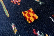 画像4: モロッコラグ ｜アフニフ SS（ブラックA / 約55×52cm）美品　玄関マット　一点もの (4)