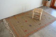 画像3: モロッコラグ ｜アフニフ M（グレー / 約156×102cm）一点もの　送料無料　良品 (3)