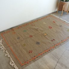 画像1: モロッコラグ ｜アフニフ M（グレー / 約156×102cm）一点もの　送料無料　良品 (1)
