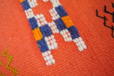 画像4: モロッコラグ ｜アフニフ SS（レッド / 約53×51cm）美品　玄関マット　一点もの (4)