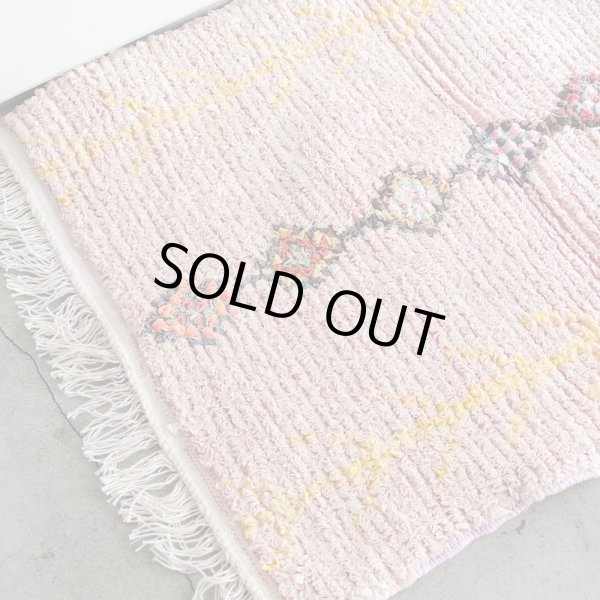 SALE】モロッコラグ｜ボシャルウィット・ピンクダイヤC（約96×73cm