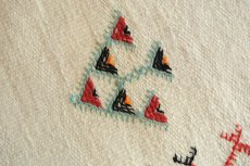 画像7: モロッコラグ |アフニフ M(オフホワイト / 約150×102cm)送料無料 美品 (7)