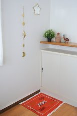 画像2: モロッコラグ ｜アフニフ SS（レッド / 約53×51cm）美品　玄関マット　一点もの (2)