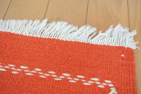 モロッコラグ |アフニフ SS(レッド / 約53×51cm)美品 玄関マット モロッコラグ |アフニフ SS(レッド / 約53×51cm)美品 玄関マット