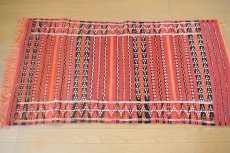 画像4: モロッコラグ｜ゼンモール（赤 / 約128×69cm） 送料無料　美品 (4)