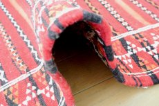 画像13: モロッコラグ｜ゼンモール（赤 / 約128×69cm） 送料無料　美品 (13)