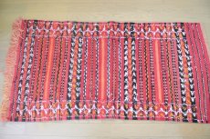 画像14: モロッコラグ｜ゼンモール（赤 / 約128×69cm） 送料無料　美品 (14)