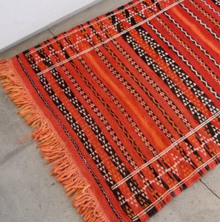オレンジ 幾何学模様 ラグ　モロッコ現地購入　ハンドメイド 51SToeo0eOL._SS200_.jpg
